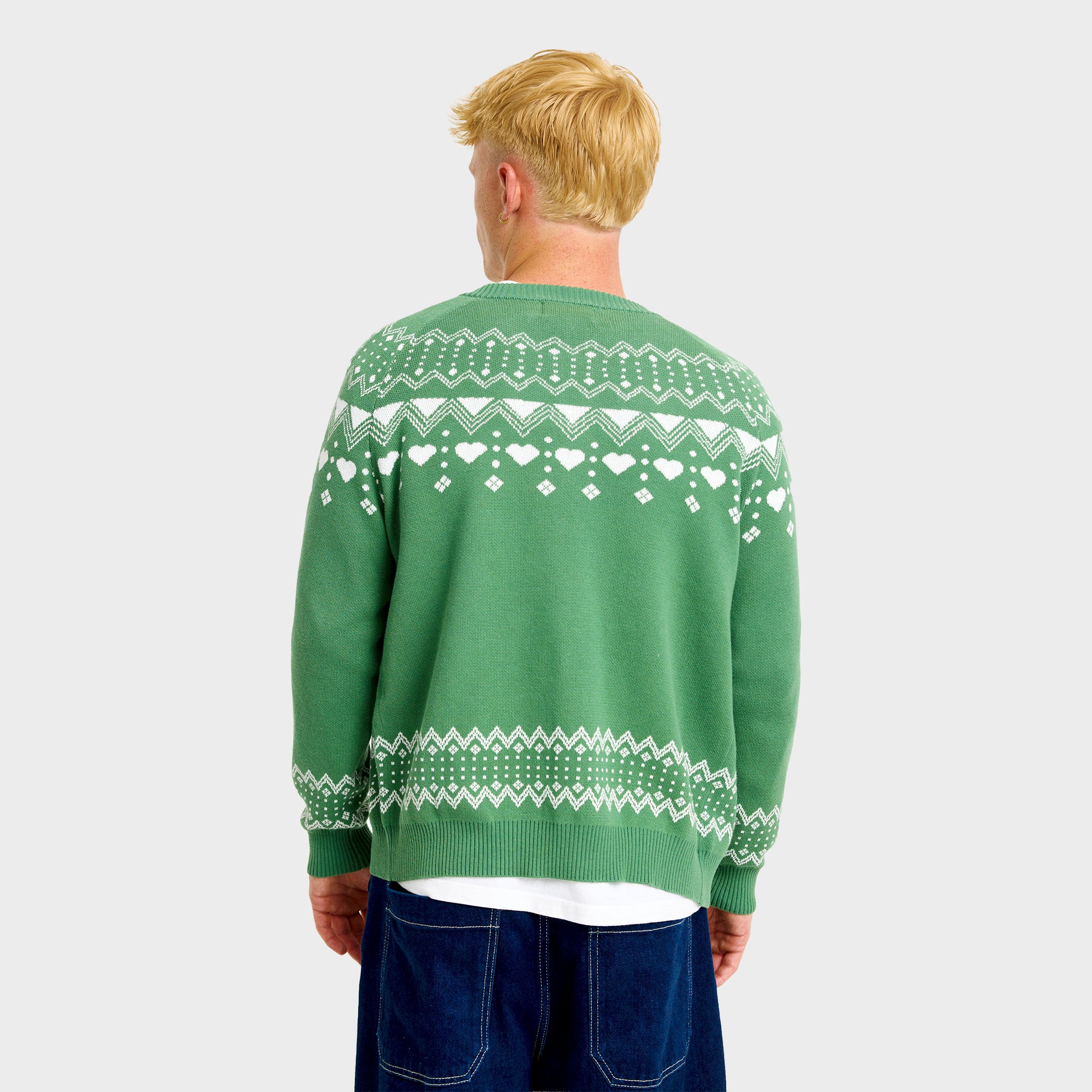 Den simple julecardigan - Herre